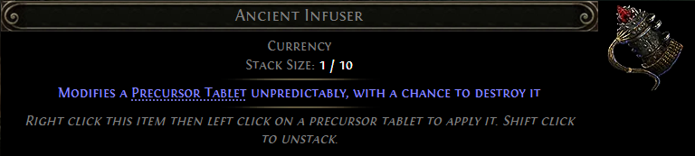 MMOJUGG Path of Exile 2 Ancient Infuser Details View of Item Function and Use